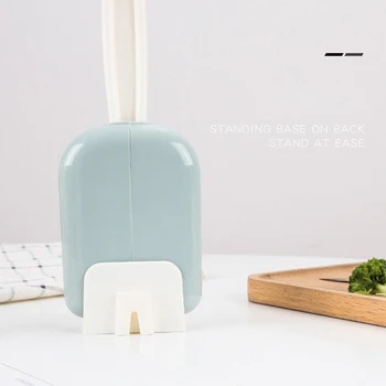 

Rice Paddle with Holder Automatic Opening Closing Spoon Rest Holder Stand Hanging Spoon Set Dustproof Cover Storage Rack