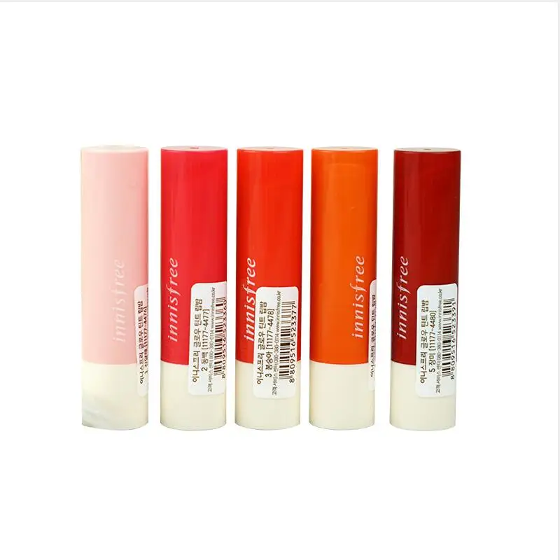 

Original Innisfree Petal dyeing Lipstick Lip rouge Color rendering Moisture Moist Lasting 5 colors