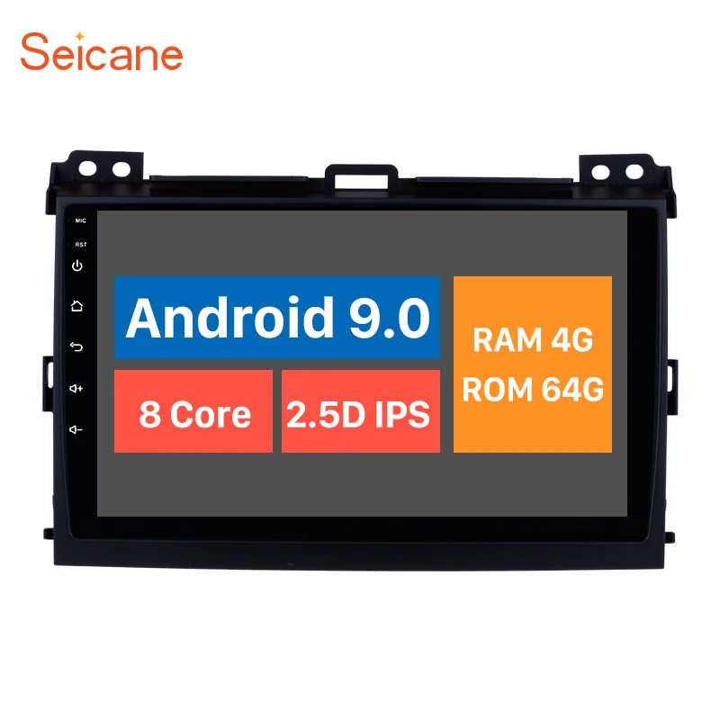 Seicane " Android 9,0 автомобильный Радио gps Tochscreen мультимедийный плеер для 2002 2003 2004 2005 2006-2009 Toyota Prado Cruiser