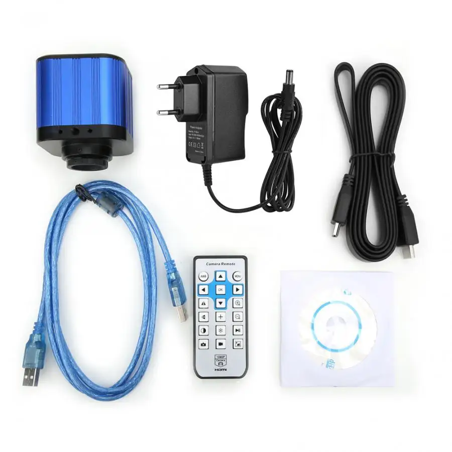 

4k HDMI Electric Industrial Digital Microscope Camera with Remote Control100-240V 1080P USB Microscope EU Plug/US Plug