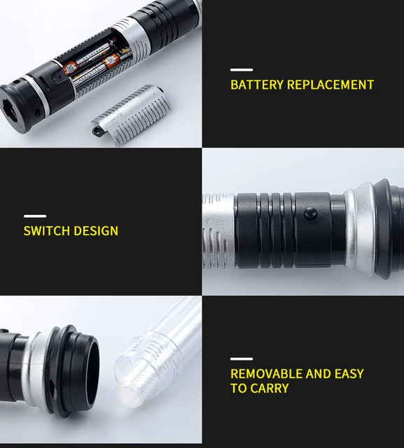 2PCS Flashing Lightsaber Toys For Children Saber Laser Sword Light Up Led Lightstick Glow In The Dark Boy Girl Birthday Gift 4