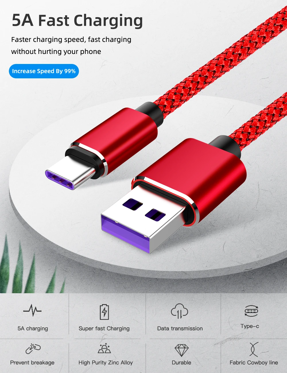 5А супер зарядка USB C кабель type C кабель для huawei p20 lite Xiaomi Быстрая зарядка быстрое зарядное устройство кабель для samsung S9 8 Note 9