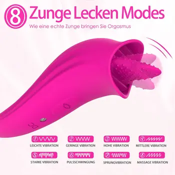 Sex Toy for Women G Spot Vibrator Clitoral Tongue Licking Magnetic Rechargeable Breast Nipple Stimulator Masturbator Erotic Toys 2