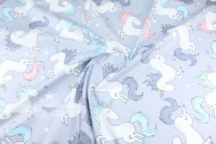 Bird sloth unicorn DIY Sewing Craft Quilting Fat Quarters Cotton Fabric for baby home textile tilda patchwork tissus tecidos