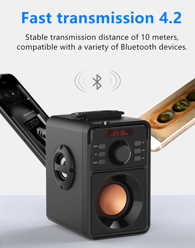 Сабвуфер беспроводной Bluetooth динамик 3D объемный компьютер FM радио высокая громкость Портативный Открытый Caixa De Som Coluna BoomboxF4086