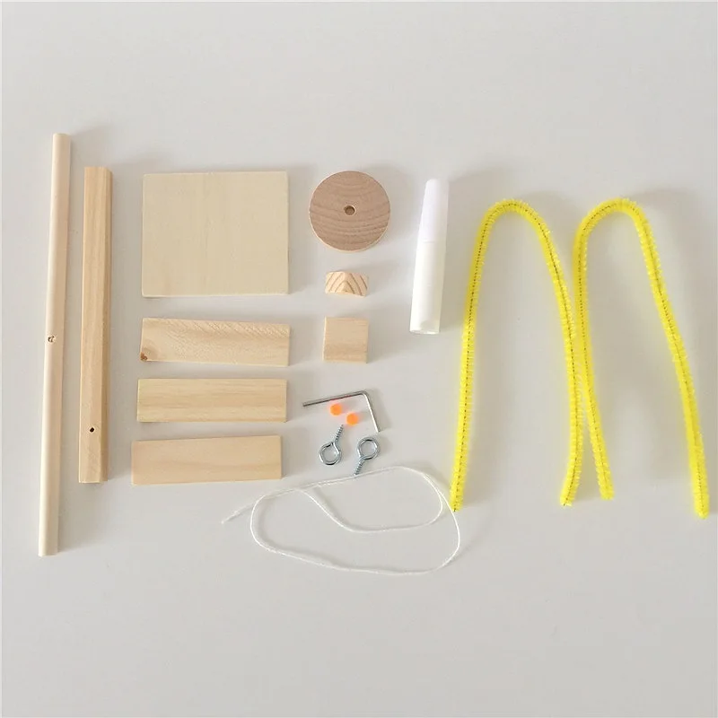 

Balance Science Experiment Toy Hand-made Material Popularization of Science Equipment DIY Wooden Children Scale Model