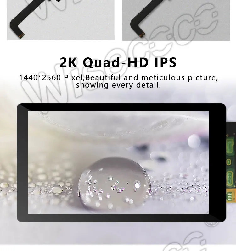5,5 ''2k lcd 2560*1440 lcd экран с закаленным стеклом протектор Удаленная подсветка с hdmi доска для SLA DLP 3d принтера