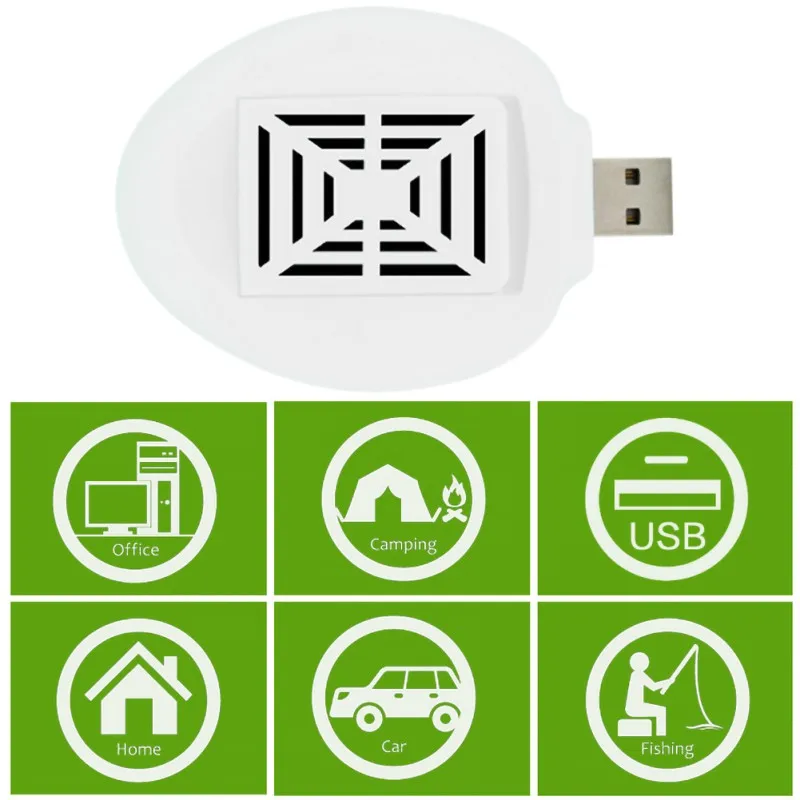 USB ловушка для насекомых без запаха безопасный отпугиватель насекомых портативный Электрический Противомоскитный репеллент 3 долговечные цвета комаров
