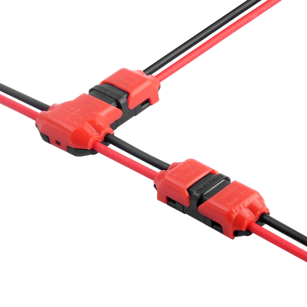 

5/10/20Pcs Quick Electrical Cable 1/2 Pin I Type Quick Wire Splice Connectors 22-18AWG For Led Strip Car Electric Wire Connector