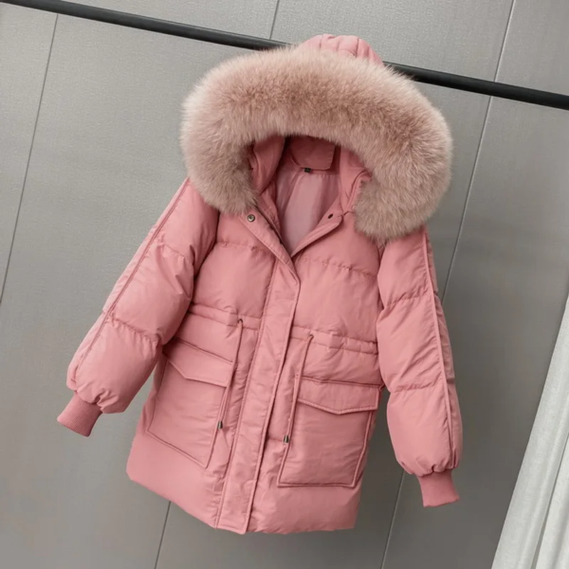 2020 New Winter White Duck Down Jacket Women
