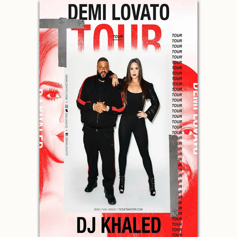 W043 Demi Lovato DJ Khaled Tour Music Star