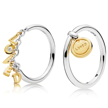 

Romantic 925 Sterling Silver Ring Love Letter Symbol Suitable For Original European Women Wedding Ring Gift High Jewelry