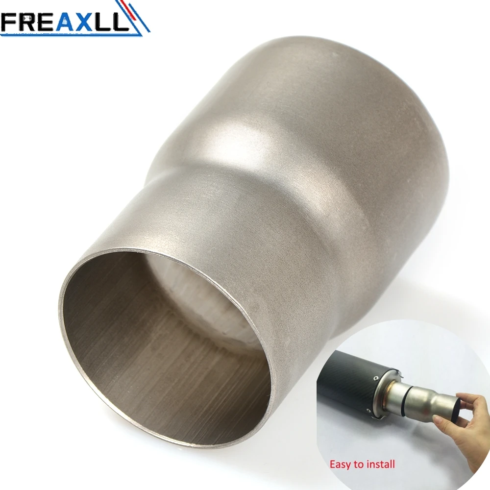 Universal 61mm-51mm Motorcycle Modified exhaust Muffler pipe Adapter Reducer Connector Pipe Tube For K1 K2 K3 K4 BANDIT HUYABUSA |