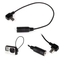 Fotocamera digitale Mini USB a 3.5mm microfono adattatore per microfono cavo di trasferimento cavo per GoPro Hero 3 3 4 cavo adattatore per microfono 1pc