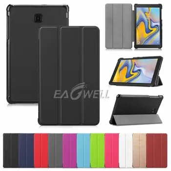 

1X Tri-Folding Case For Samsung Tab A 8.0 T387 2018 Leather Tablet Case For For Samsung Tab A 8.0 2018 Ulta-Thin Shockproof Case