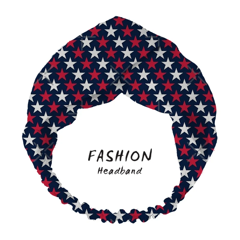 

America Flag Women Bandanas Headbands Turban HairBands Head Wrap Hair Headbands for Women Elastic Hair Bands hair accesories