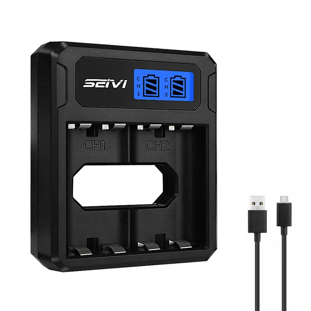 Caricabatterie Usb Lcd 2-Ch 2 Slot Per Batteria Xbox One One/Xbox One S/Xbox One X/Xbox One Elite Battery