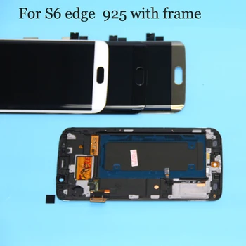 

Super Amoled Display For SAMSUNG Galaxy s6 edge G925F G925I LCD Digitizer Assembly with Frame Replacement Parts