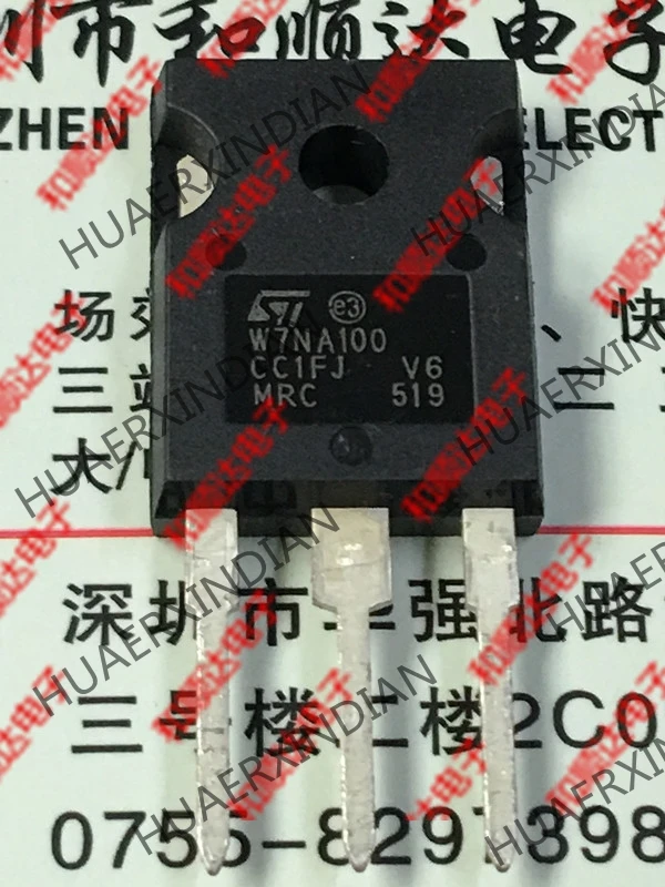 10 шт./лот и W7NA100 STW7NA100-247 1000V 7A