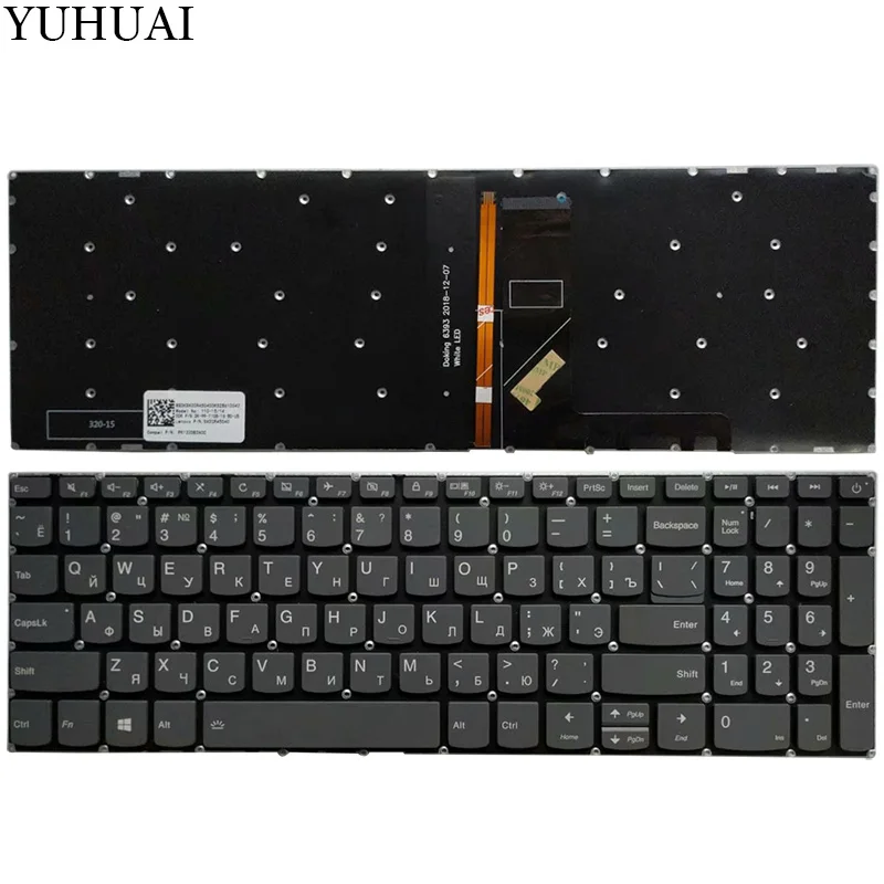 Новая клавиатура RU для lenovo ideapad 320-17 320-17IKB 320-17ISK Русская клавиатура для ноутбука