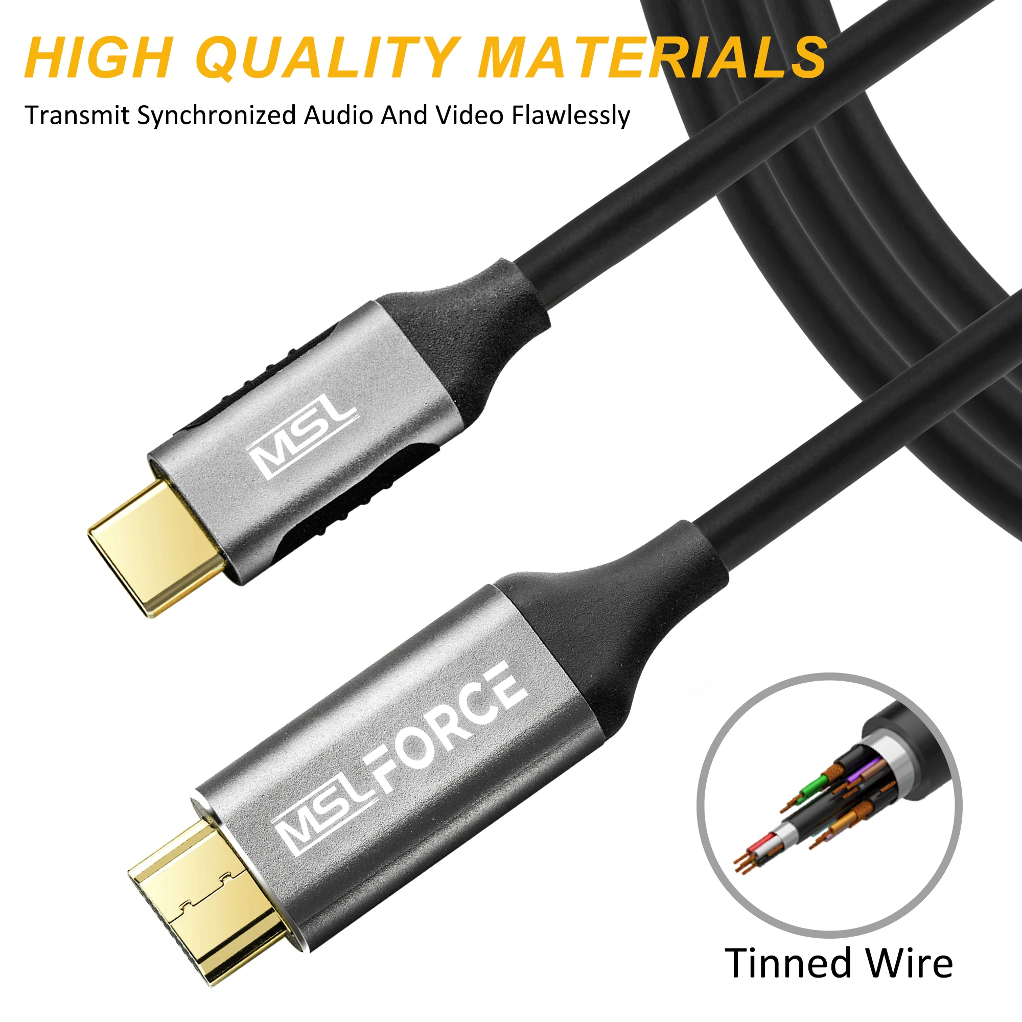 USB C к hdmi адаптер для телефона samsung разрешение 3840 2160@ 60 Гц Тип C HDMI 1,8 м кабель