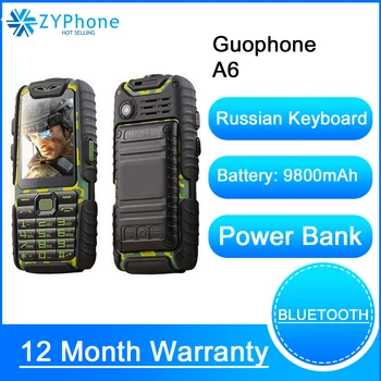 Guophone A6 9800 5200mah パワーバンク携帯電話 2.4
