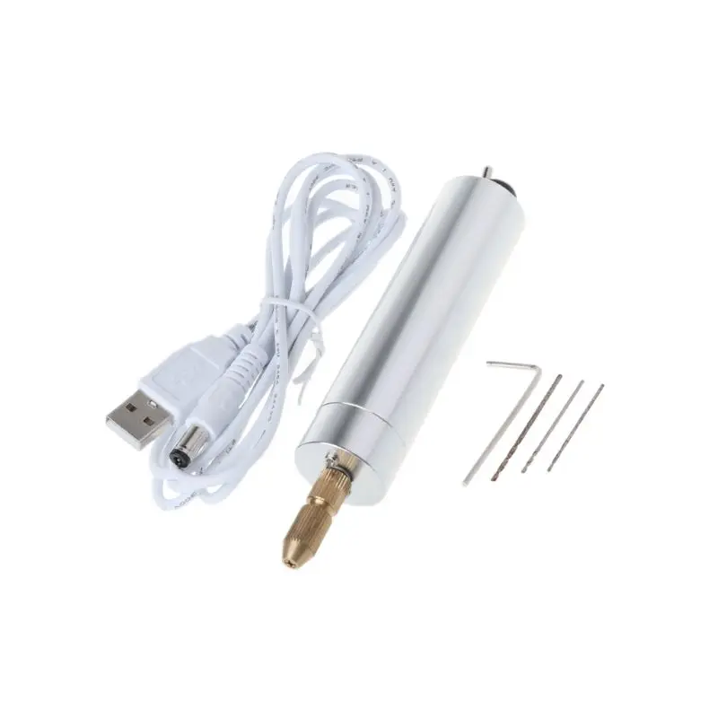 USB мини микро электрическая ручная дрель печатная плата сверление DIY Пластиковые Деревянные пробивные сверла qiang