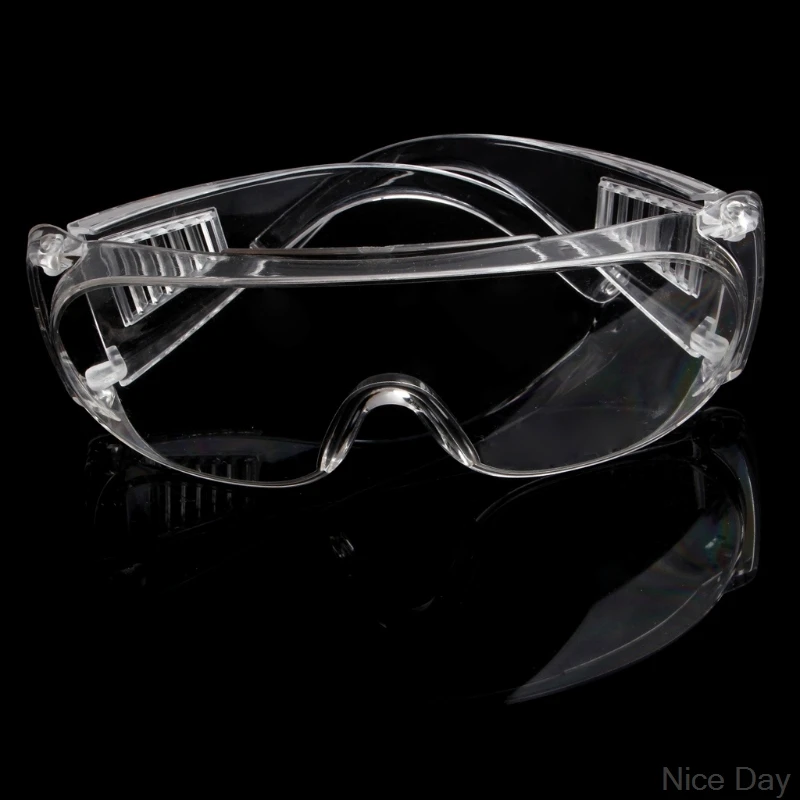 Tanie Nowe przezroczyste wentylowane okulary ochronne ochrona oczu ochronne laboratorium Anti