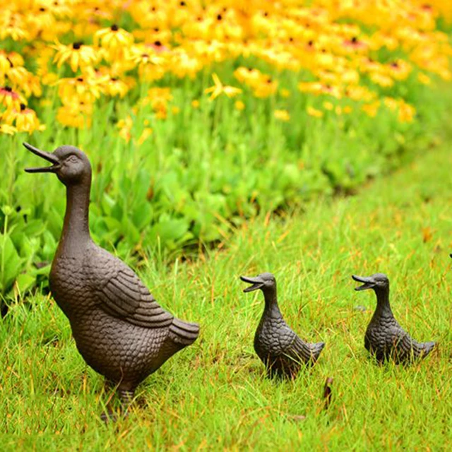 Statue de Canard en Forme de Canard pour Décoration de Clôture de