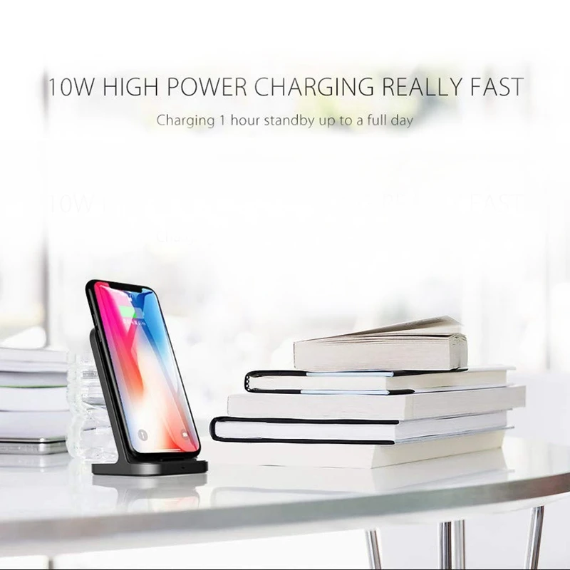 ABHU-TS20 быстрое Qi Беспроводное зарядное устройство Держатель для samsung S9 Plus IPhone 8/X Q5C0