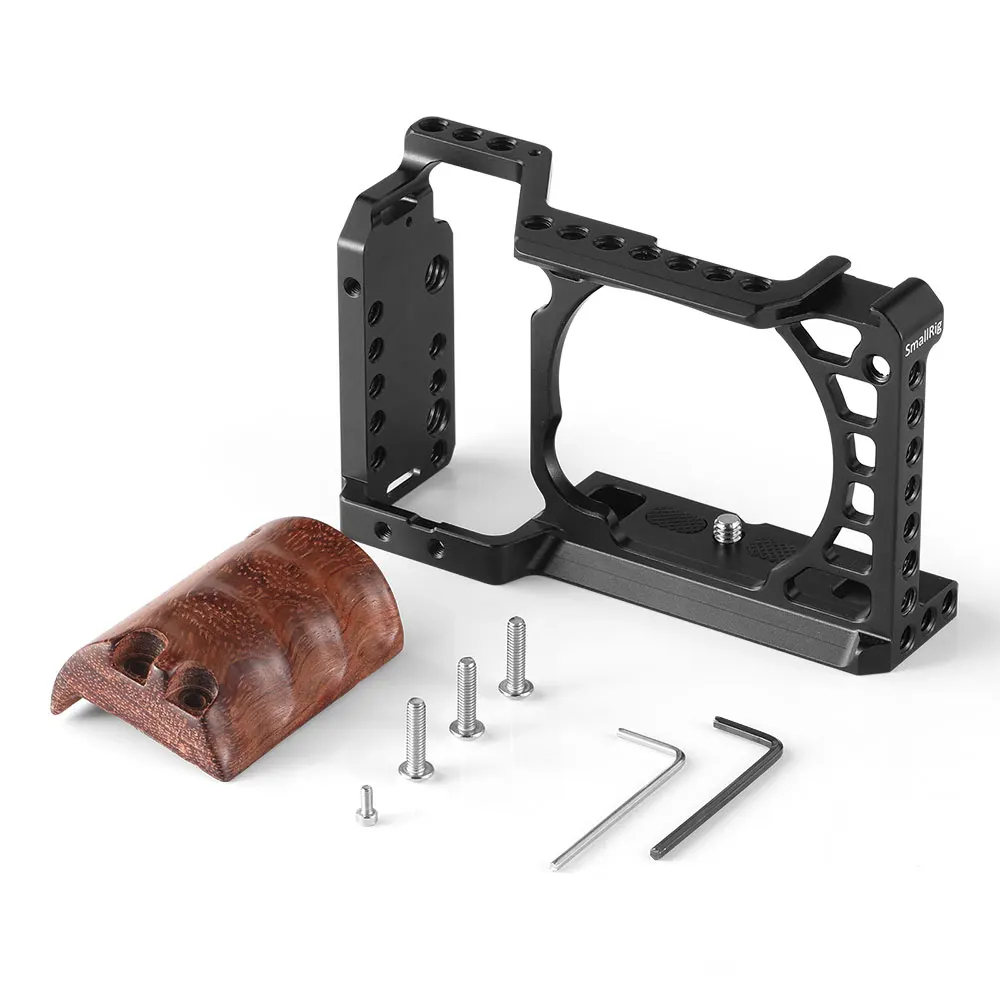 Клетка стабилизатор для камеры Sony A6500 с деревянной ручкой|kit kits|kit camerakit wood |