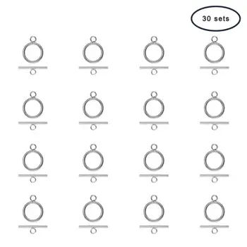 

30 Sets 304 Stainless Steel Tbar & Toggle Clasps