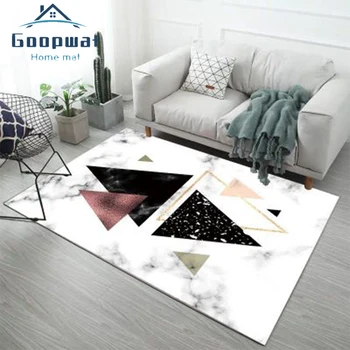 

New Nordic Marble Pattern Living Room Sofa Carpet Modern Minimalist Coffee Table Blanket Bedroom Bedside Cushion Home Decoration
