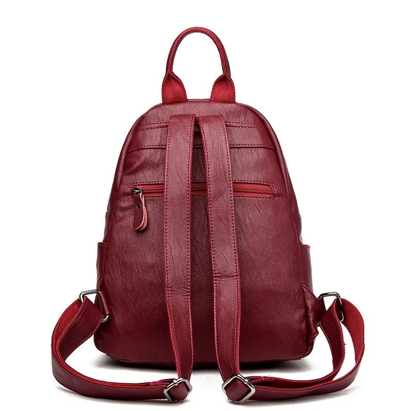 

WOMEN'S Backpack Women's Korean-style Fashion And Personality Versatile WOMEN'S Bag 2018 New Style Fashion Backpack Casual Soft