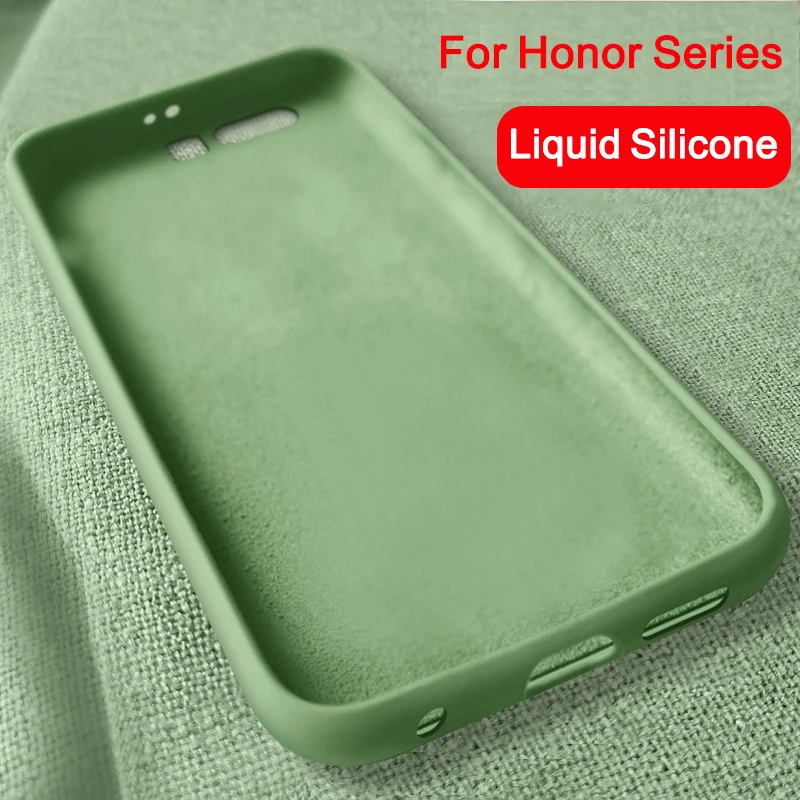 

Case Bumper On Honor 20 pro 10 9 lite light lait Soft Liquid Silicone Cover Shell For Huawei honer 8x 8a pro 8s play cases 20pro