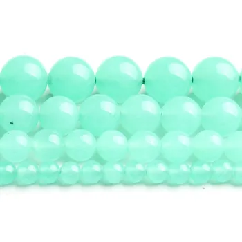 

4/6/8/10mm Australia Apple Green Chrysoprases Stone Beads Round Loose Beads for Diy Bracelet Accessories Jewellery Making 15''