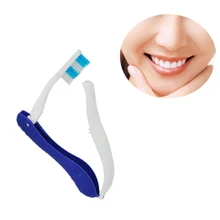 1 шт., Складная зубная щетка Hippocampus, одноразовая Аэрограф, портативная одноразовая зубная щетка для отеля, одноразовая зубная щетка для путешествий, обязательные предметы