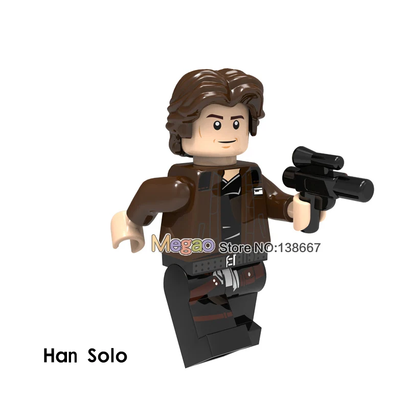 Одиночная Han Solo PG813 Max Rebo Howth Rebel A Wing Pilot Rey Kessel Робот строительные блоки детские игрушки