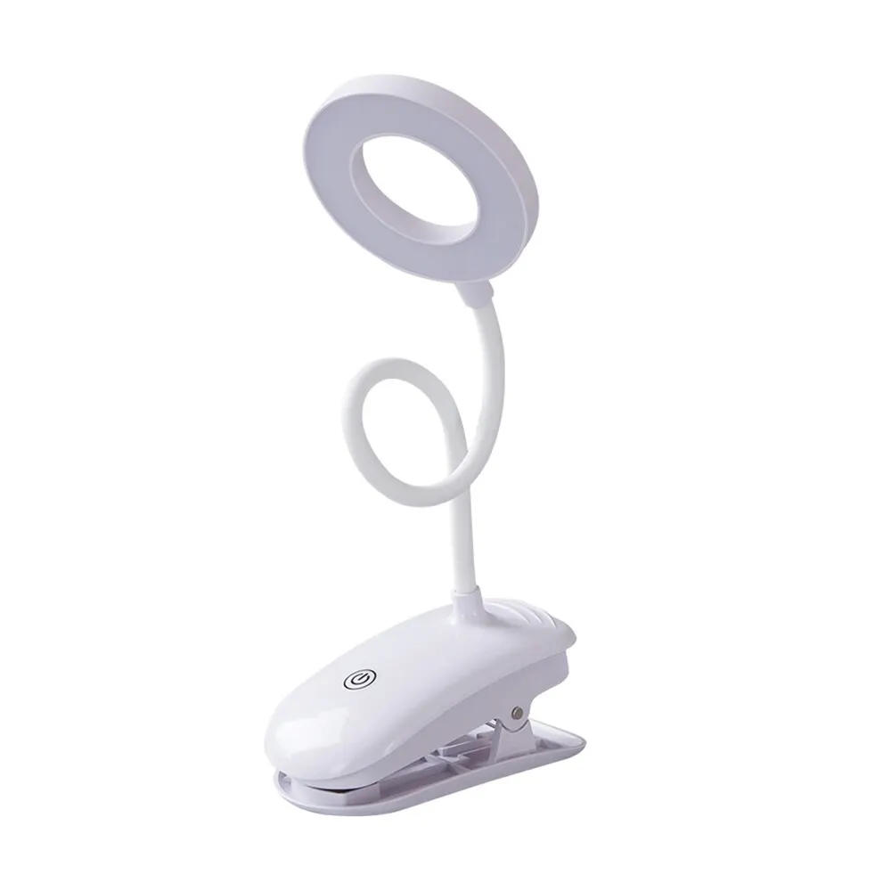 Touch On/off Switch 3 Modes Clip Desk Lamp LED Table Lamp 7000K Eye Protection Desk Light Dimmer USB Rechargeable Led Table Lamp