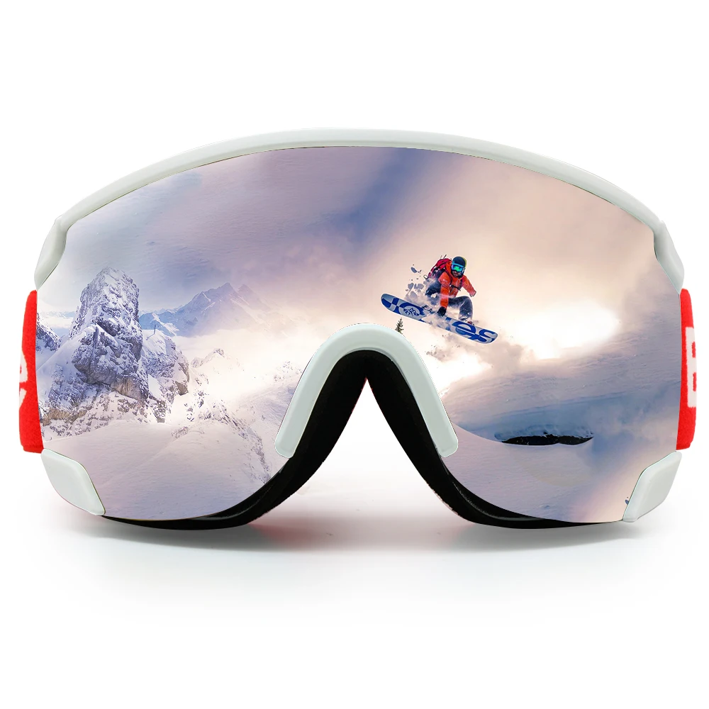 

EnzoDate Ski Snow Goggles Dual Lens Anit Fog UV Protection Winter Sports Visor Snowboard Sunglasses