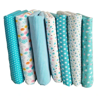 

7 Pcs Craft Cotton Fabric Floral Series DIY Sewing Cloth Bundle Patchwork Quilting