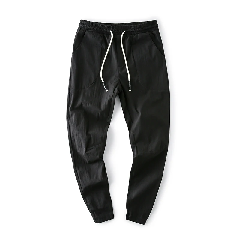 

Joggers Pants Men Stretch Slim Fashion Solid Color Casual Drawstring Pants Gym Men Streetwear Hip Hop Sweatpants Man M-5XL