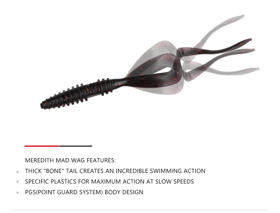 Meredith Mad Wag Mini 5 см 0,6 г 20/шт. Искусственные силиконовые приманки для рыбалки Мягкие приманки воблеры мягкие приманки для рыбалки плавающие приманки