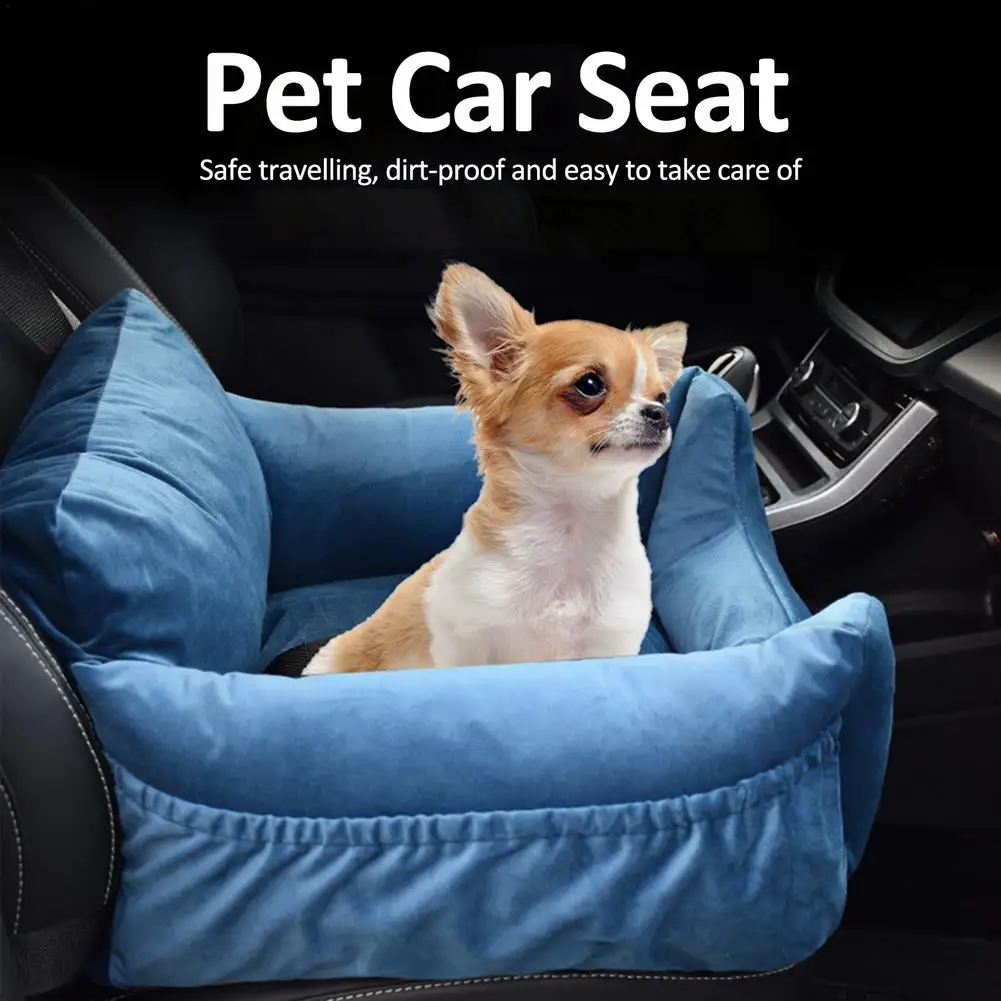 Car Pet Booster Seat Small Dog Bed Machine Washable Dog Car Seat Pad