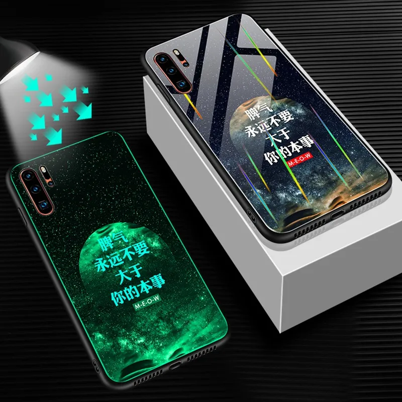 Чехол для huawei P30 Lite P20 Pro Чехол из закаленного стекла ударопрочная световая крышка для huawei P30 Lite Nova 4e Nova 5 Pro 5i чехол - Цвет: 2