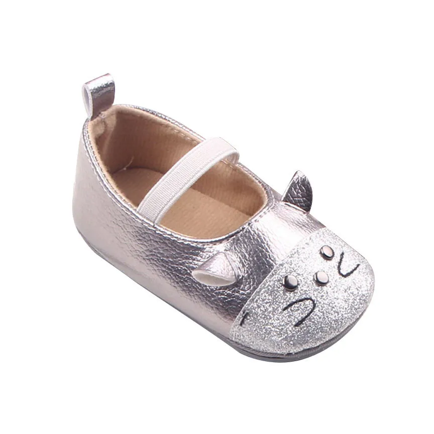 MUQGEW Cute Cat Toddler Shoes Newborn baby girls shoes bling soft shoes for baby buty niemowlece WY8