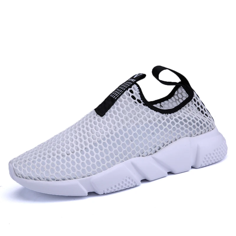 36-48 Tenis Mujer г. Легкие гибкие женские теннисные туфли zapatos mujer мужские спортивные туфли chaussures femme Tenis Masculino - Цвет: Белый