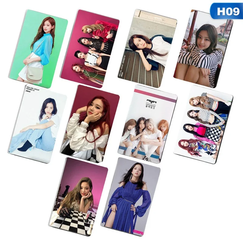 H09 10 шт./компл. KPOP BLACKPINK альбом квадратной вверх самодельная бумага Lomo карта наклейка фото карта наклейка Фотокарта - Цвет: H09