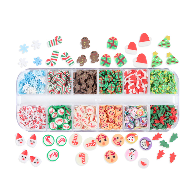 Halloween Design Nail Art Sequins Ghost Pumpkin Polymer Clay Slices 3D Flakes Nail Charms Decoration Manicure Supplies