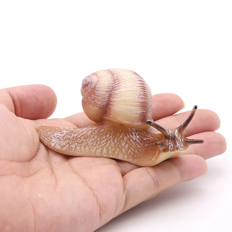 Solid simulation snail model insect animal small snails ornament handicraft garden decoration miniature figurines